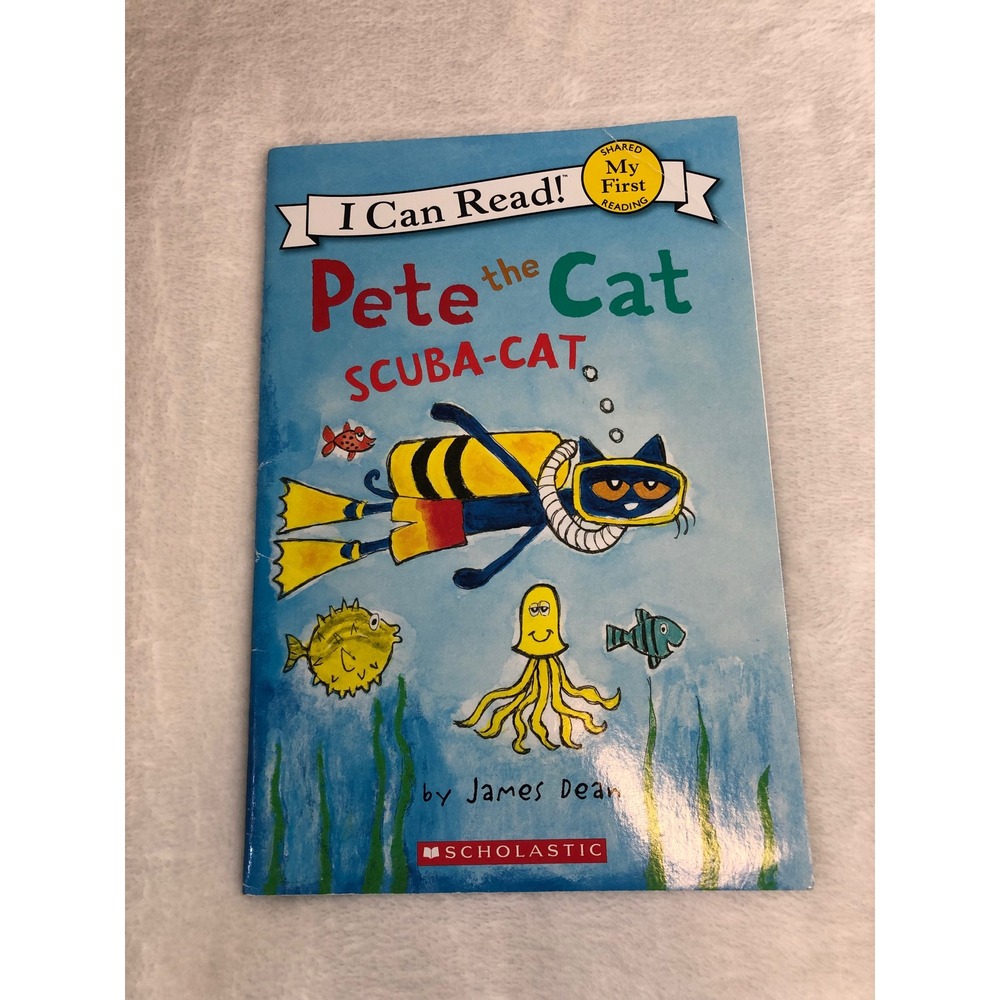 Pete the Cat Scuba-Cat Book Kids Paperback I Can Read James Dean